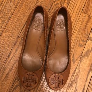Tory Burch Tan Wedges